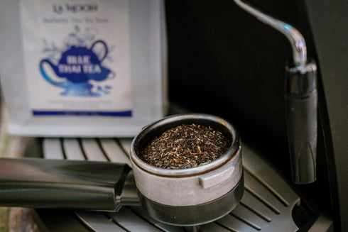 7.05 Oz. LA MOON TEA Blue Thai Tea Mix - Traditional Loose Leaf Thai Tea Mix from Butterfly Pea Flower and Assam Black