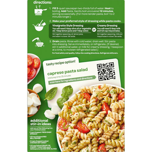 7.7 Oz (12-Pack), Summer Suddenly Salad Sweet Basil Pasta Salad, Quick and Easy Dish, Red Bell Pepper and Seasoning
