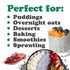 5 Food to Live - Black Chia Seeds, Pounds - Whole, Sproutable, Vegan, Kosher, Keto, Sirtfood, Bulk. Rich in Essential