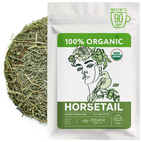 Horsetail Tea Organic (3 oz.) - Organic Horsetail Herb (Equisetum arvense) -