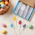 24 Count, Easter Eggs Lollipops with Natural Colors Individually Wrapped Candy Pops, Egg Shaped Lollipops For Baskets