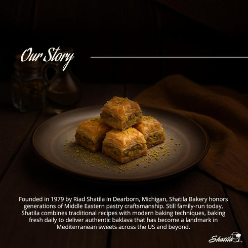 60 Shatila Food Products Baklawa, Walnut Baklava Pastry, Mediterranean Sweets Arabic Desserts, Pieces