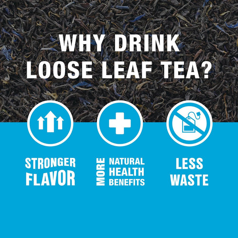 25 1.7 Tiesta Tea - Earl Grey de la Crme, Premium Loose Leaf Tea Blends, Caffeinated Black, Make Hot or Iced & Brews Up