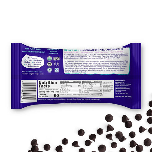 Pascha Chocolate Baking Chip - 85% Cocoa, 8.8 oz