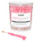 Light Pink Rock Candy Sugar Sticks - Cherry Flavored - 36 Individually