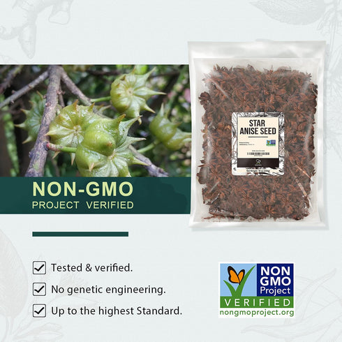 2 lb, Soeos Star Anise Seeds Whole Chinese Star Anise Seeds, Star Anise Seeds, Dried Anise Star Spice, Non-GMO