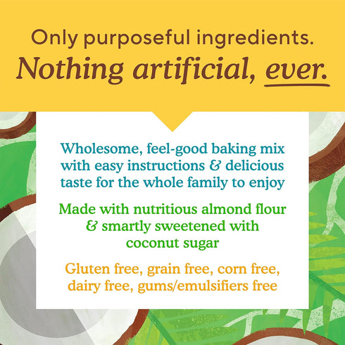 Simple Mills Almond Flour Baking Mix, Chocolate Chip Cookie Dough Mix, Gluten Free, Plant Based, 9.4 Ounce