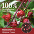 100% (1, Count, 100.0) Pure Premium Hibiscus Tea Organic Dried Hibiscus Flower Support Heart Health/Liver health/Blood