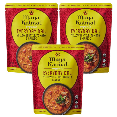 Maya Kaimal Foods Organic Indian Everyday Dal (Pack of 3) Fully Cooked