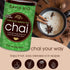 64 Oz, 52 David Rio Tortoise Green Tea Chai Tea Latte Mix, Green Tea, Organic Spices, Dairy Free, Serve Hot or Cold