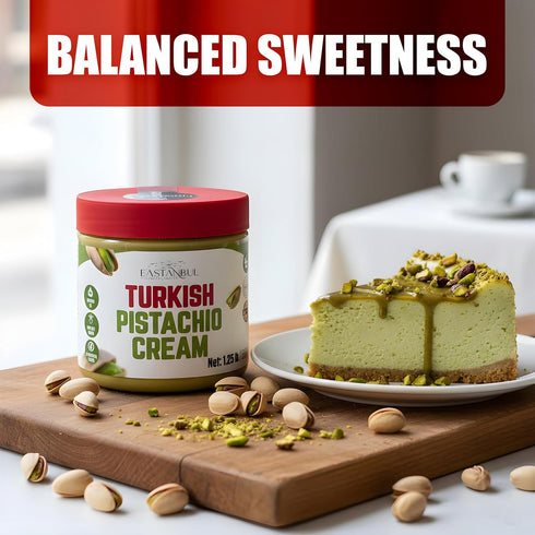 1.25lb, Eastanbul Pistachio Cream, Pistachio Butter, Turkish Cream Spread for Dubai Chocolate Bar Kit, Perfect Paste