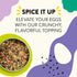 1.94 OZ Just Spices Egg Topping, I Breakfast and egg seasoning with white sesame, chili, grated tomato, sea salt