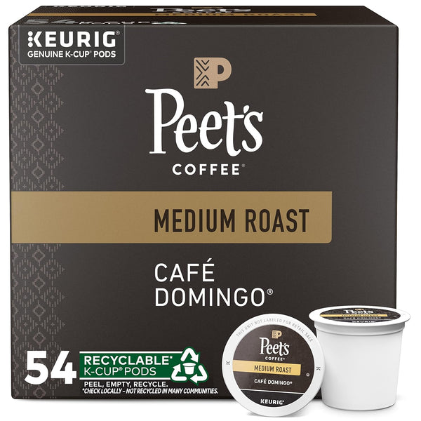 Peet's Coffee, Medium Roast Keurig K-Cup Pods, 100% Arabica Coffee - Caf