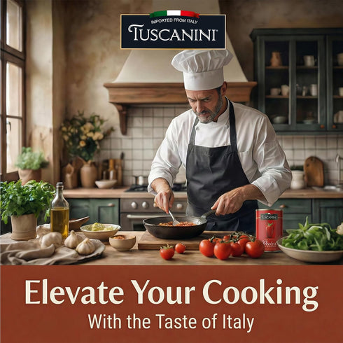 14.1 oz (4 Pack) 100% Tuscanini Italian Whole Peeled Tomatoes, | Italian Canned Tomatoes | Delicious Taste | Perfect