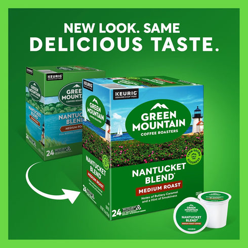 96 Count Green Mountain Coffee Roasters Nantucket Blend Keurig Single-Serve K-Cup Pods, Medium Roast Coffee
