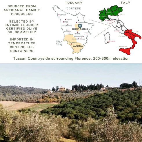 800+ 2025 8.5 oz Entimio Cortese Organic Italian Extra Virgin Olive Oil from Italy, mg/kg High in Polyphenols, Gold