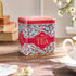 32 New English Teas Victorian Garden Tea Tin with English Breakfast Teabags Tapestry Inspired Tin with Decorative Pink