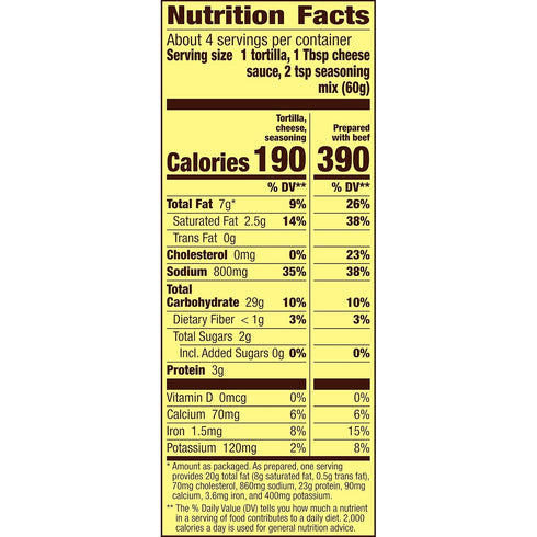 (4) 8.4-Ounce Packages (Pack 6) Old El Paso Soft Taco Bake Dinner Kit