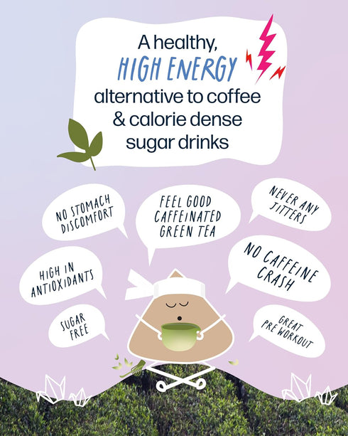 (155 20 Packaging High Caffeine Tea mg) - Kubo Tea: Organic Earl Grey Black Tea Bags for Clean Energy & Focus | Healthy