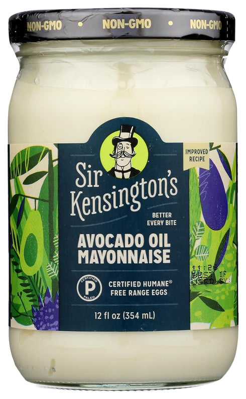 Sir Kensington's Avocado Oil Mayonnaise, Non GMO, 12 Fluid Ounces (Pack Of