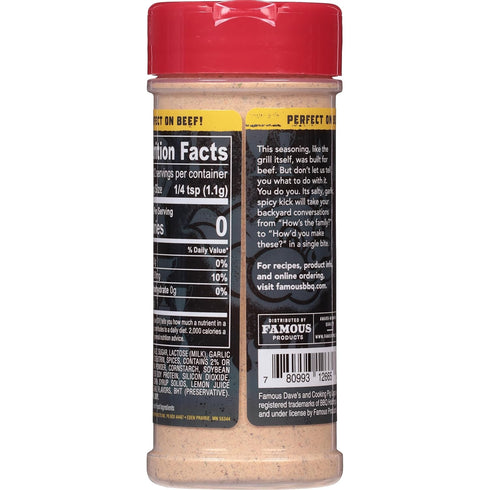 Famous Dave's Seasoning Variety Bundle, 2 Pack, Steak & Burger & Rib Rub, 13.75 oz