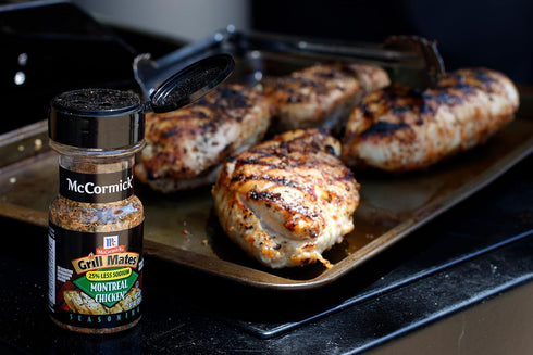 McCormick Grill Mates 25% Less Sodium Montreal Chicken Seasoning, 2.87 oz