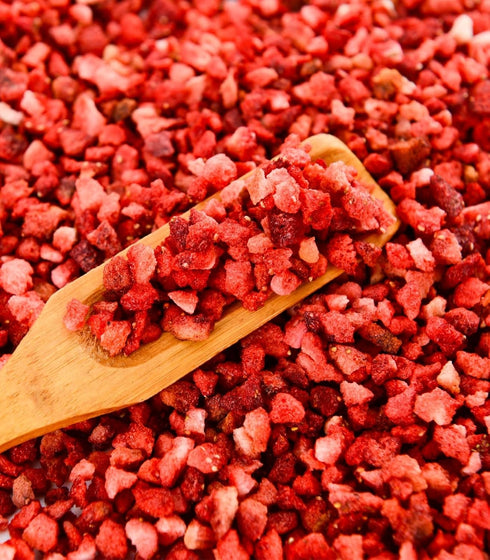 Egcina 4.6oz 100% Frozen Freeze Dried Strawberries Pieces - Natural Sweet Strawberrys, Gluten & No Fillers, Dry