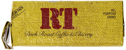 CDM 13oz (Pack 4) RT Dark Roast Ground Coffee & Chicory Brick