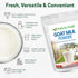 1 lb Z Natural Foods Goat Milk Powder - Pure Netherlands Full Cream Milk, Powdered Goat Milk, Highly Nutritious, Easy