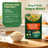 4 Pack 200g Pack Ketoslim Mo High Fiber Konnyaku Rice Low Fat Digestive Shirataki Rice with Glucomannan Fiber, Vegan