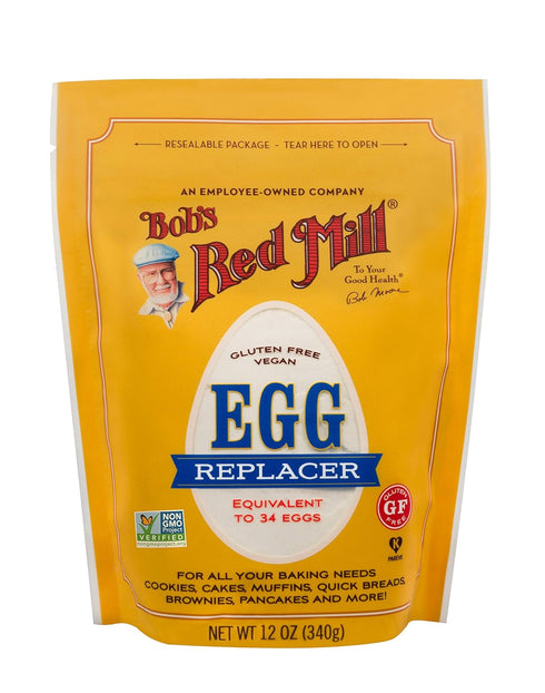 12oz (Pack 5) 34 Bob's Red Mill Gluten Free Egg Replacer, of - Non GMO, Vegan, Paleo Friendly, Equals Eggs/Bag, Kosher