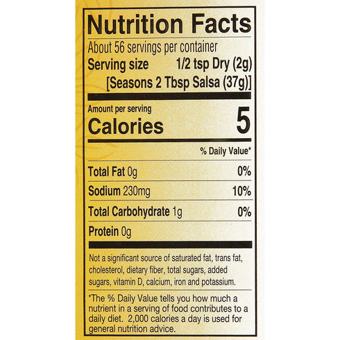 4 oz Packet Pack 6) Mrs. Wages Medium Salsa Canning Mix, Easy-To-Use, Simple Homemade Salsa, Flavorful Spice, Enhance