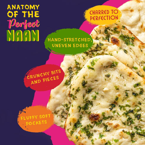 12 OZ TRULY INDIAN, Indian Food, Garlic Naan