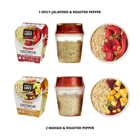 6-Pack Kitchen & Love Quinoa Quick Meal Variety Box | Gluten Free, Ready-to-Eat, No Refrigeration Required