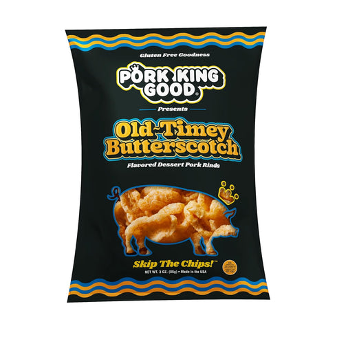4 Pack 3 oz 4 Pack) Pork King Good Bag Variety of Sweet & Salty Dessert Flavored Pork Rinds - (Variety Gluten Free