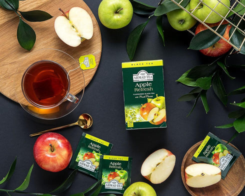 Ahmad Tea Black Tea, Apple Refresh Teabags, 20 ct (Pack of 1)