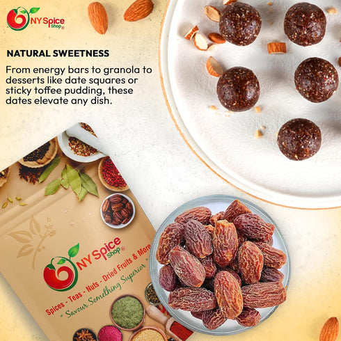 5 NY Spice Shop Chuara Dry Dates - Pound Natural Fresh Sweet and Delicious Dried Fruit - Nutritious Healthy Kharak