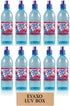LUV BOX - Clear Fruit Cherry Blast Water Sport 16.9 Oz Bottles,Pack of 10,