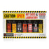 Caution Hot Sauce Laboratory 7pk Assorted Spicy Flavors with Garlic, Jalapeo, Chipotle,