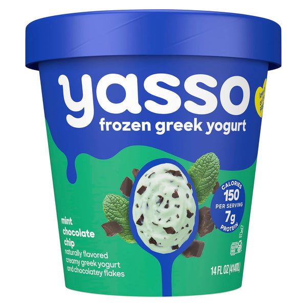 Yasso Frozen Ice Cream Mint Chocolate Chip, 14 Fl Oz
