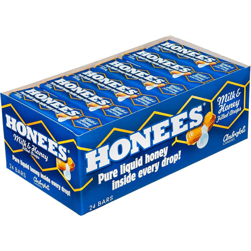 Honees Milk and Honey Filled Drops - Case of 24-1.5 oz
