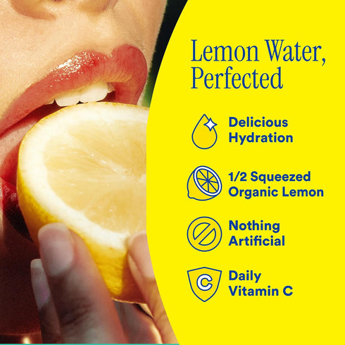 15.2 oz (12-Pack) Lemon Perfect Coconut, Hydrating Flavored Lemon Water, Zero Sugar, Delicious and Refreshing, Organic