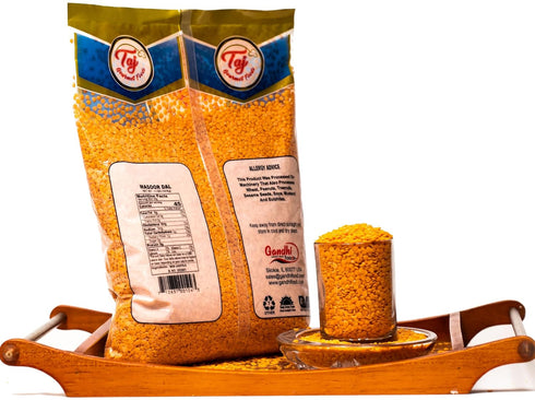 TAJ Gourmet Foods (2-Pounds) TAJ Premium Indian Masoor Dal, Red Lentils