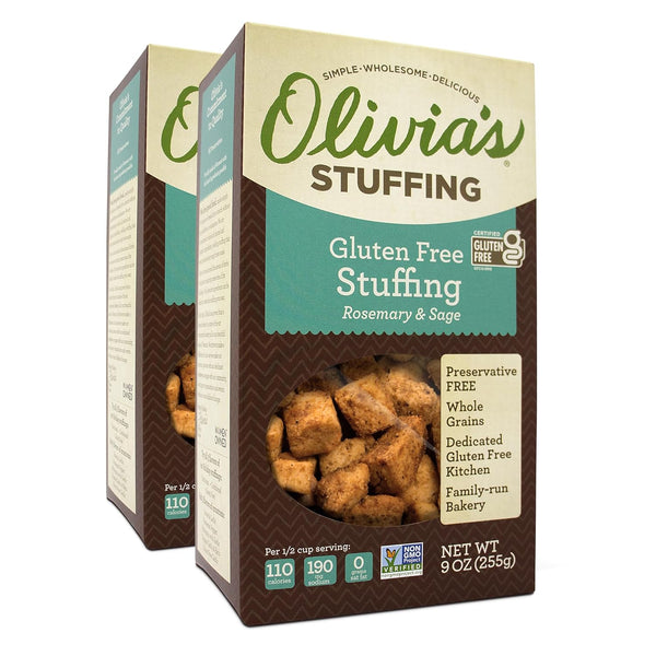 Olivia's Croutons Gluten Free Stuffing Mix - Rosemary & Sage Herb Seasoned