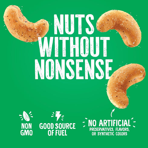 100 Packs, 7 Count, 4.34 Oz Emerald Nuts, Calorie Salt & Pepper Cashews