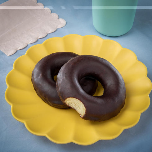 11.3oz (6pk) Katz Gluten Free Chocolate Frosted Donuts. Dessert Snack, Free of Soy, Sesame, Dairy, and Nuts. Kosher