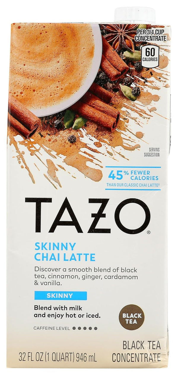 TAZO Skinny Chai Tea Latte Concentrate, 32 FZ