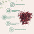 2lbs (450+cups) Organic Hibiscus Flowers, | Flor de Jamaica, Loose Leaf Tea for Hibiscus Tea Bags | Cut & Sifted Dried
