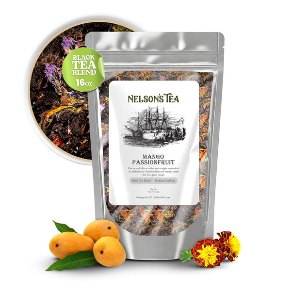 Nelson's Tea Mango Passionfruit - Black Loose Leaf Tea - Irresistible Blend