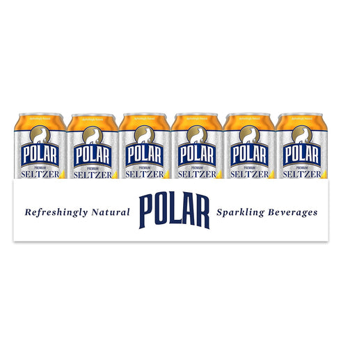 12 oz 24 pack Polar Seltzer Water Orange Vanilla, fl cans
